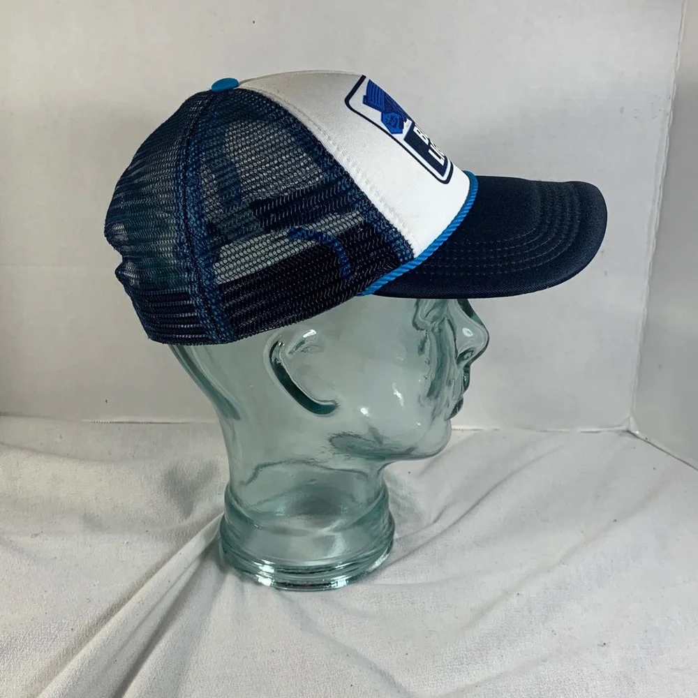 Mens Blue and White ‘Bud Light’ Trucker Hat